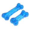 Pet Dog Puppy Fun Toy Teeth Care Cleaning Brush Toys Blue L