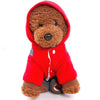 Winter Dog Apparel, Pet Dog Puppy Dress Strap Denim Jumpsuits Red S