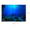 Fish Tank Single-sided Adhesive Background Sticker Marine 76x56cm