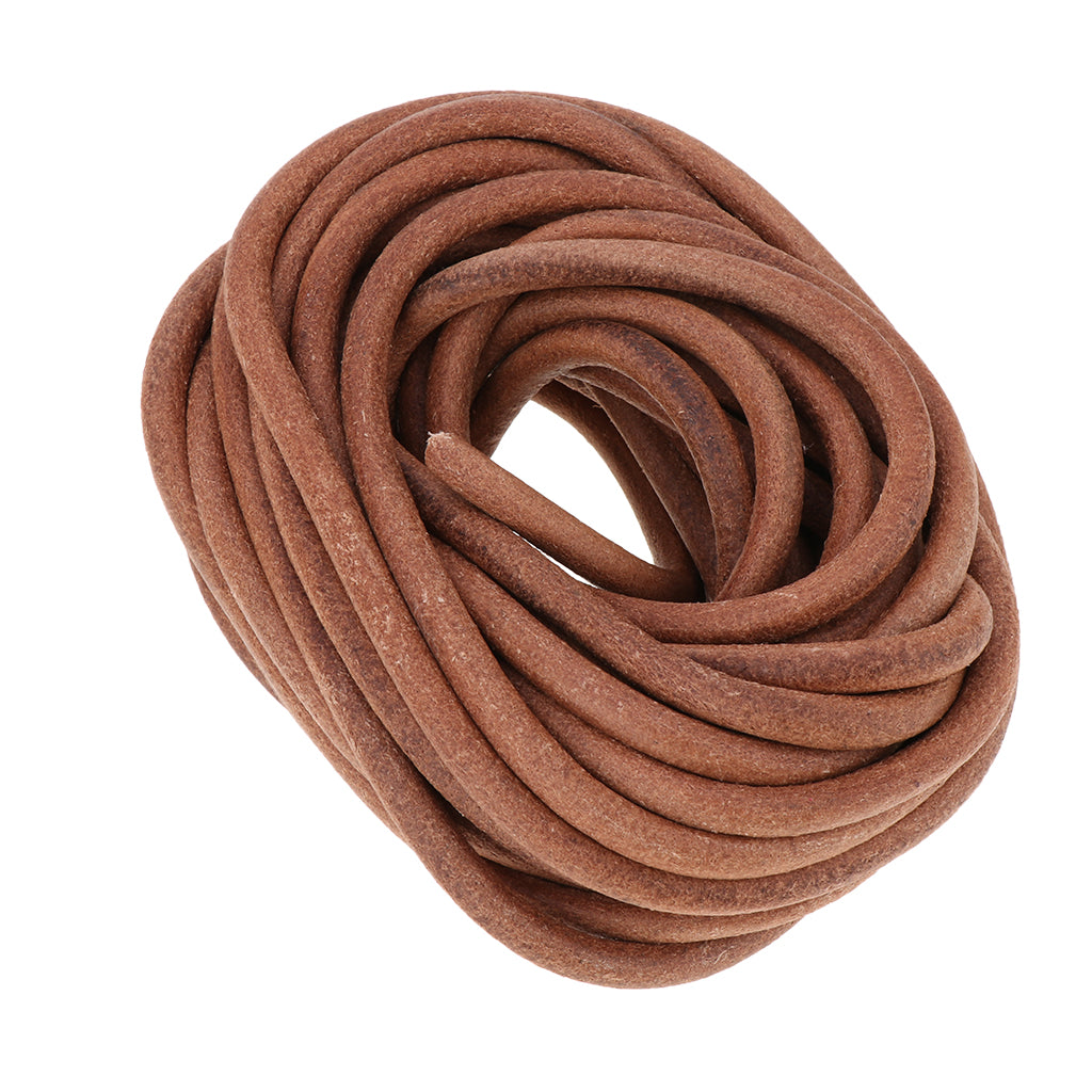 10m Round Leather Cord for Jewelry Making 5mm 6mm 8mm Diameter 8mm Diameter