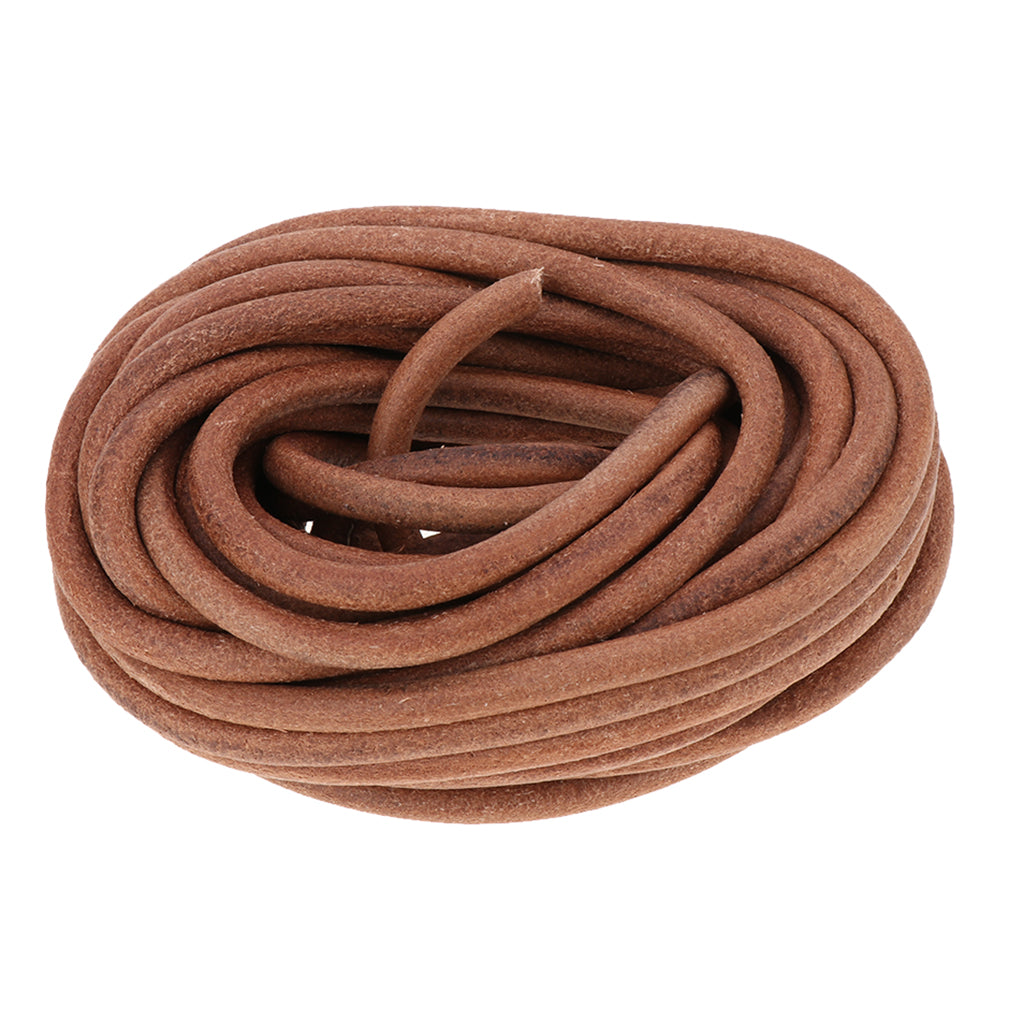 10m Round Leather Cord for Jewelry Making 5mm 6mm 8mm Diameter 8mm Diameter