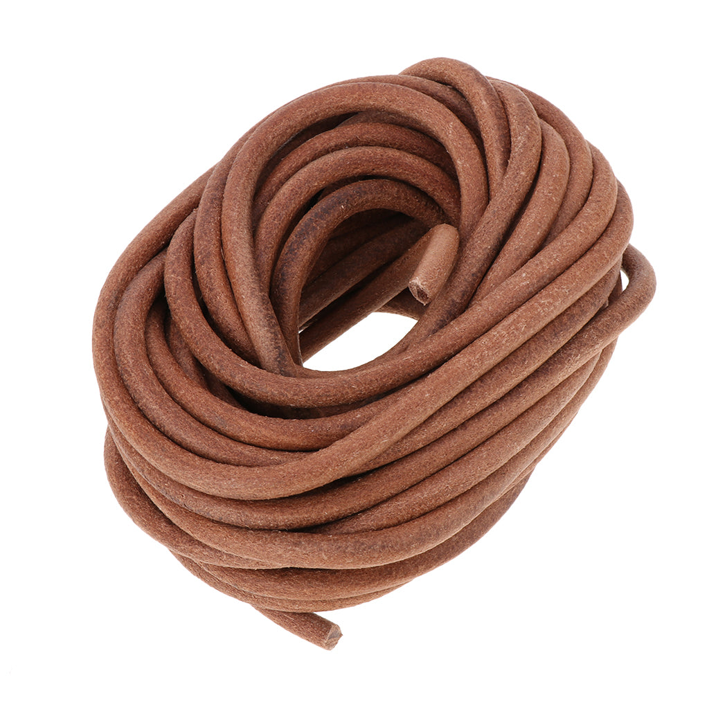 10m Round Leather Cord for Jewelry Making 5mm 6mm 8mm Diameter 8mm Diameter