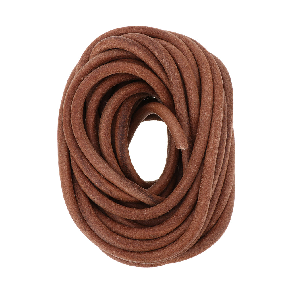 10m Round Leather Cord for Jewelry Making 5mm 6mm 8mm Diameter 8mm Diameter