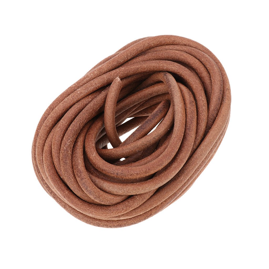 10m Round Leather Cord for Jewelry Making 5mm 6mm 8mm Diameter 8mm Diameter