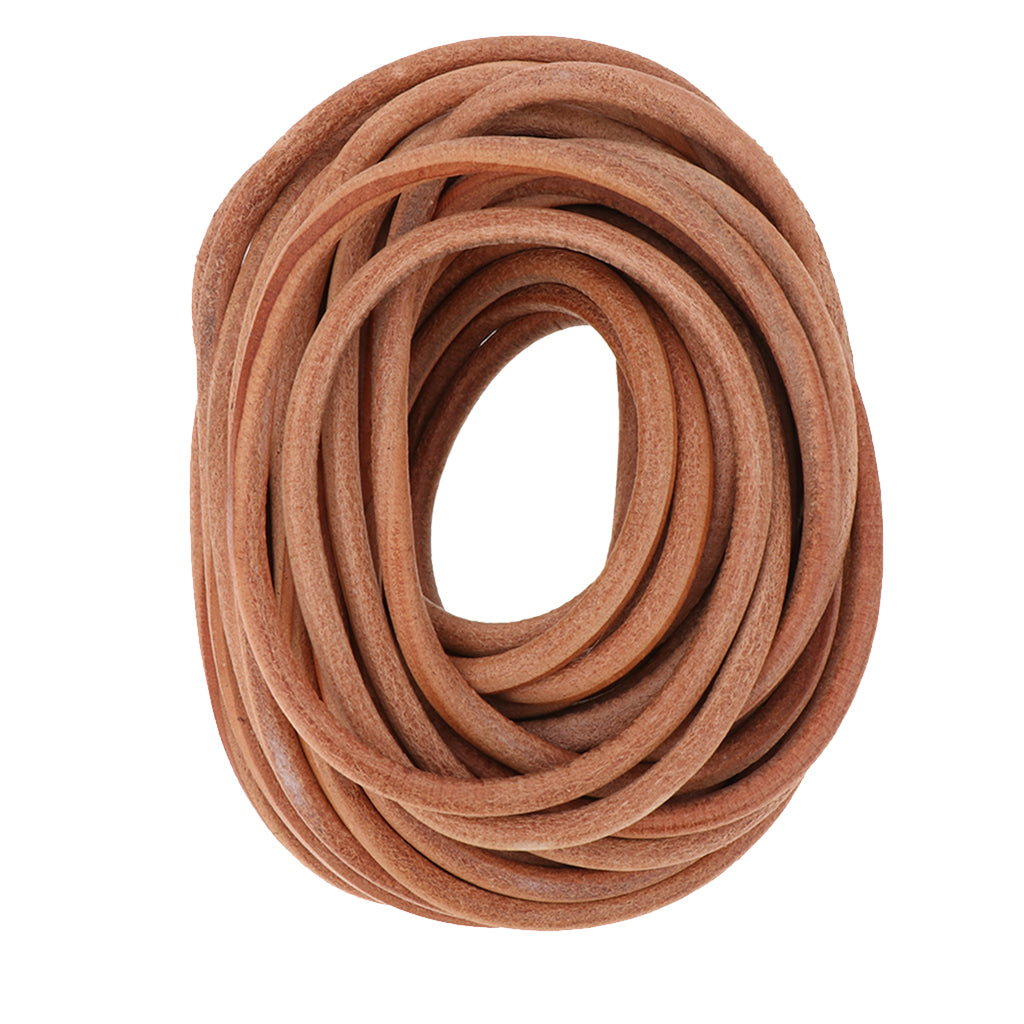 10m Round Leather Cord for Jewelry Making 5mm 6mm 8mm Diameter 6mm Diameter