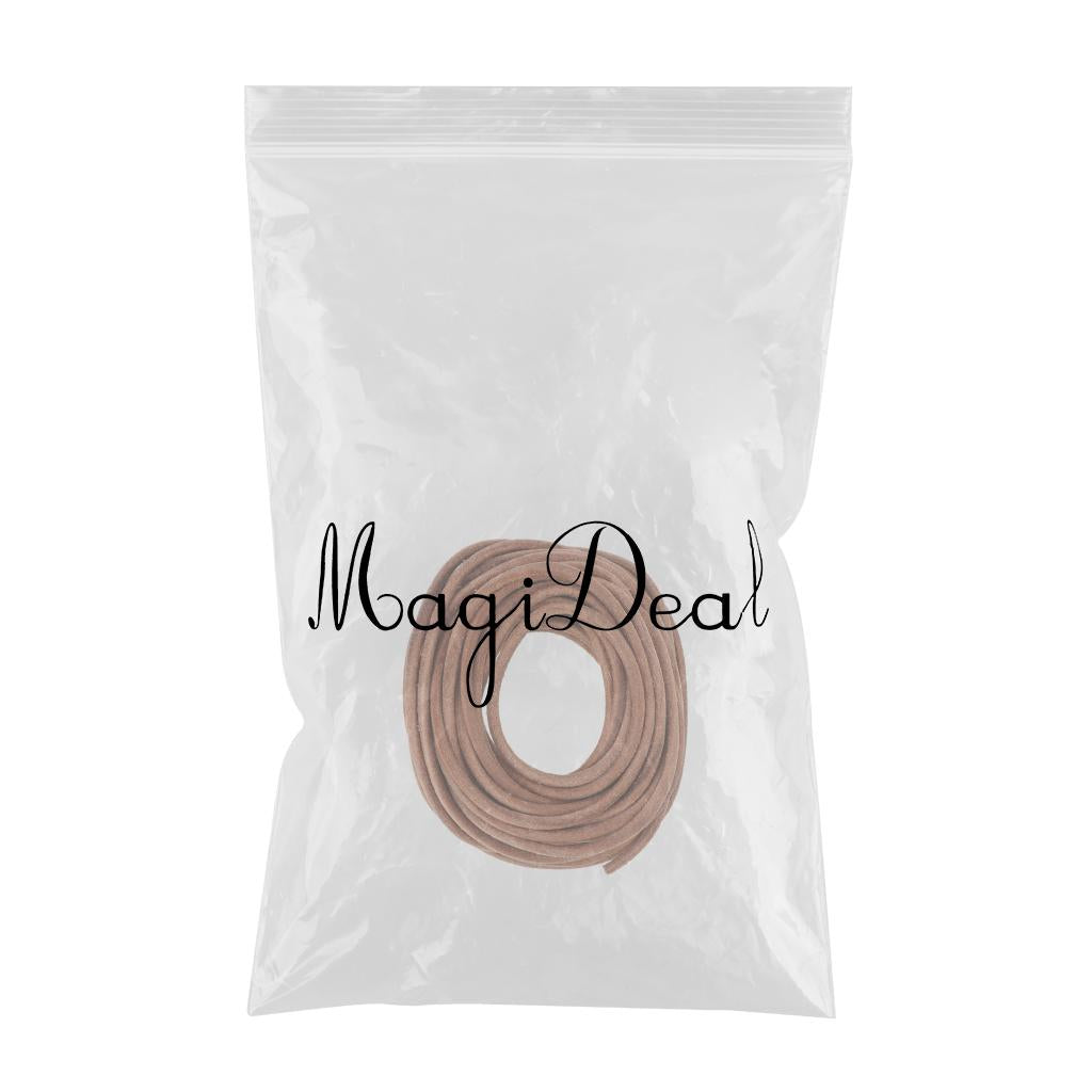 10m Round Leather Cord for Jewelry Making 4mm Diameter