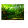 PVC Aquarium Background Poster,Fish Tank Plants Landscape Waterproof 61x30cm