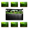 PVC Aquarium Background Poster,Fish Tank Plants Landscape Waterproof 61x30cm