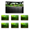 PVC Aquarium Background Poster,Fish Tank Plants Landscape Waterproof 61x30cm