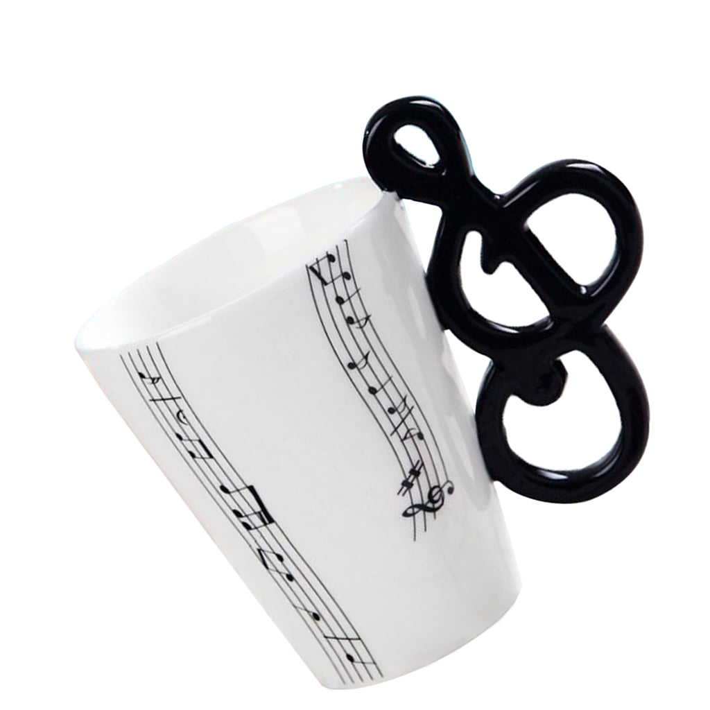 400ml Musical Instruments Ceramic Mug Coffee Cup Music Cup Gift Note B