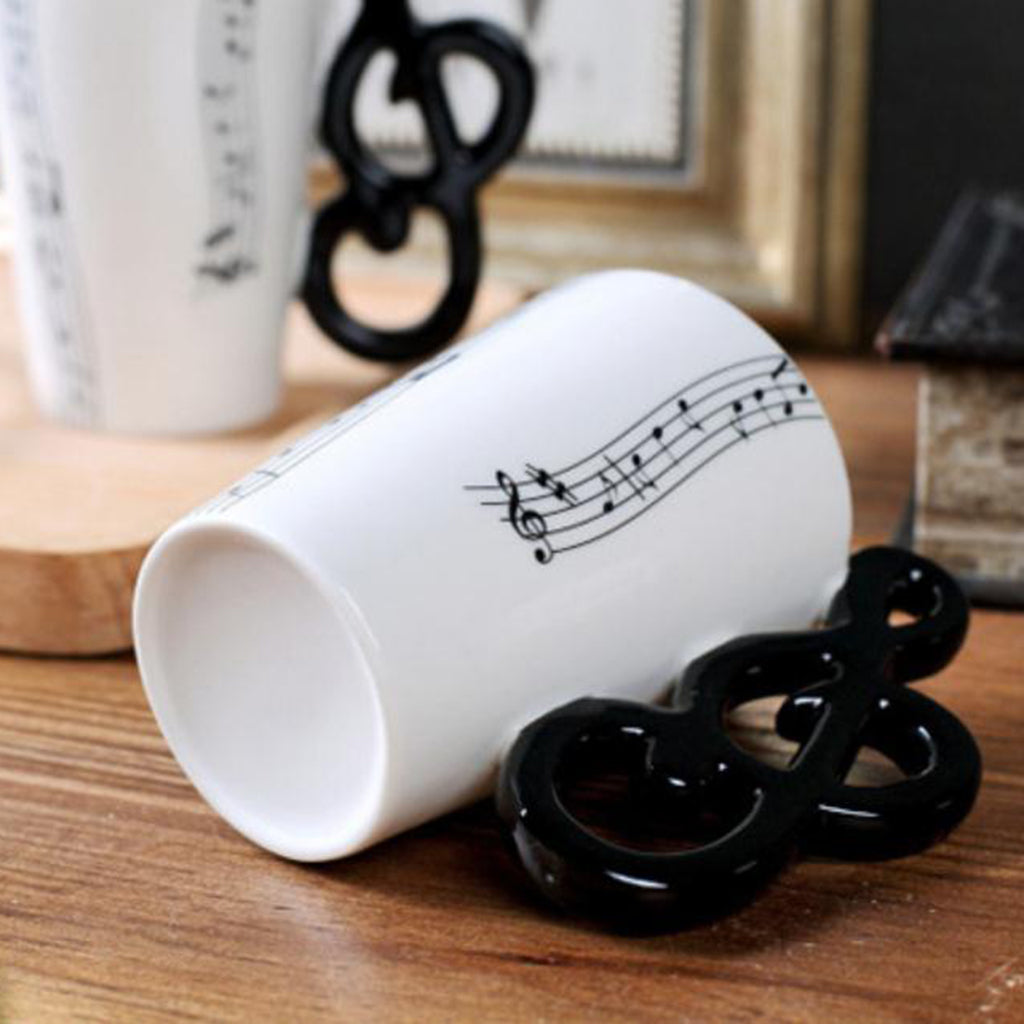 400ml Musical Instruments Ceramic Mug Coffee Cup Music Cup Gift Note B