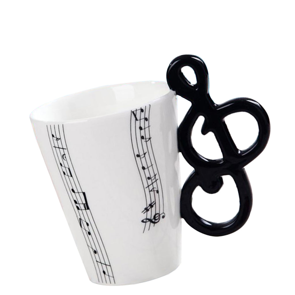 400ml Musical Instruments Ceramic Mug Coffee Cup Music Cup Gift Note B