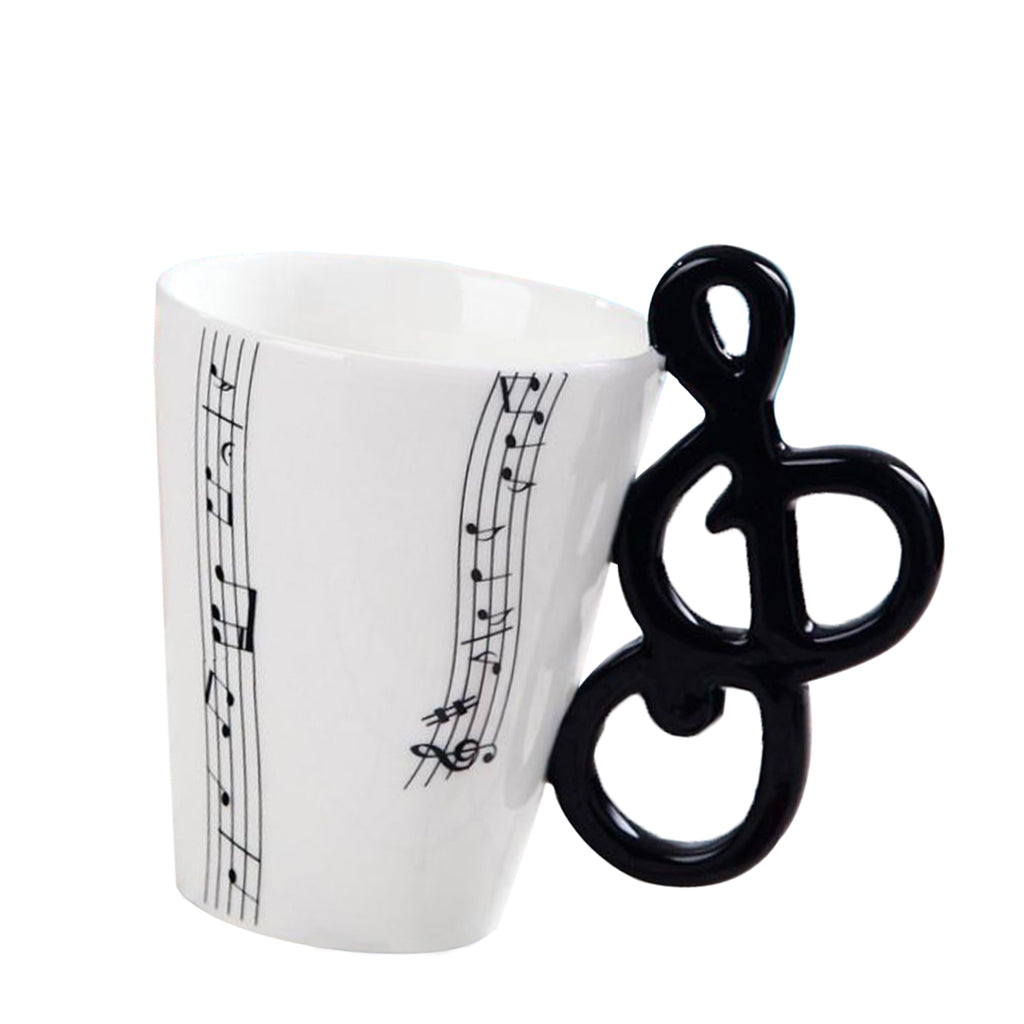 400ml Musical Instruments Ceramic Mug Coffee Cup Music Cup Gift Note B