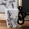 400ml Musical Instruments Ceramic Mug Coffee Cup Music Cup Gift Note A