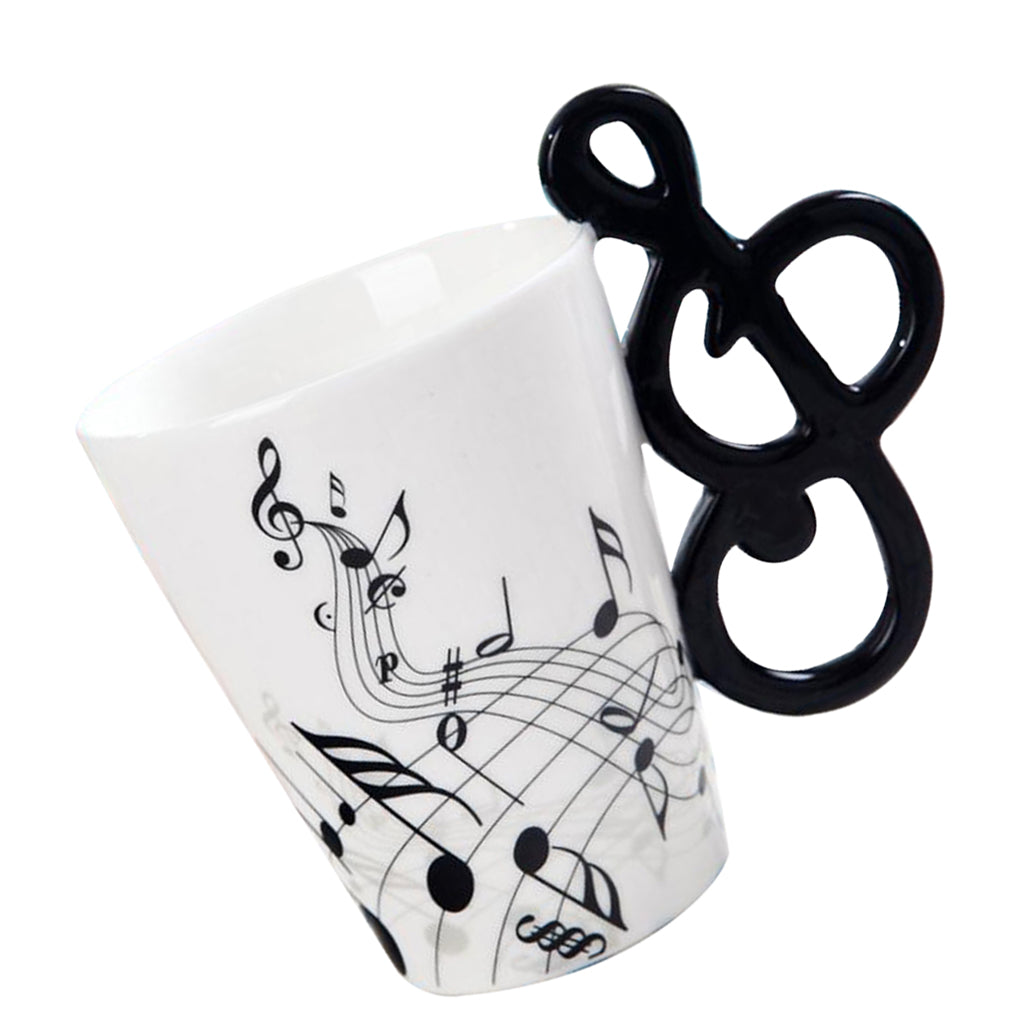 400ml Musical Instruments Ceramic Mug Coffee Cup Music Cup Gift Note A