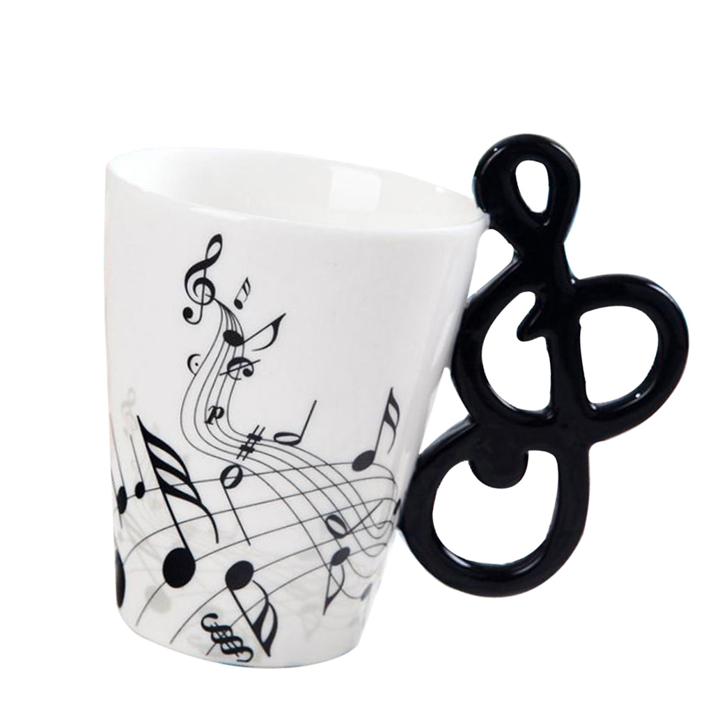 400ml Musical Instruments Ceramic Mug Coffee Cup Music Cup Gift Note A