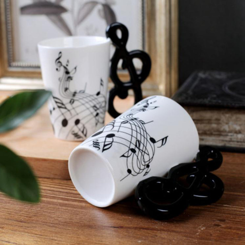 400ml Musical Instruments Ceramic Mug Coffee Cup Music Cup Gift Note A