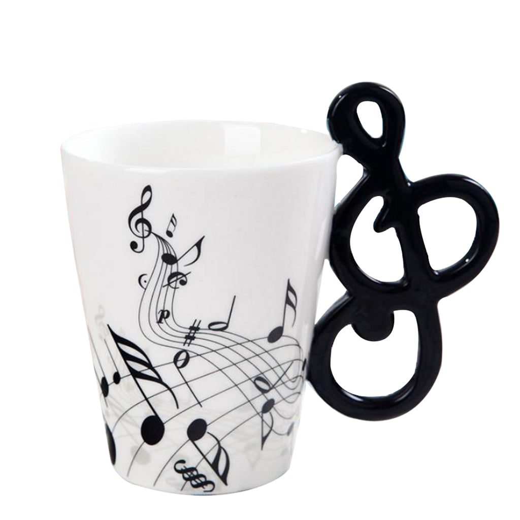 400ml Musical Instruments Ceramic Mug Coffee Cup Music Cup Gift Note A