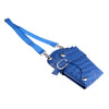 PU Hairdressing Scissors Shears Combs Cutting Tools Holster Bag Pouch Blue