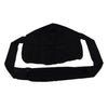 2pcs Long Tail Wide Straps Durag Solid Color Pirate Cap Two Tone Headwraps Black