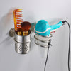 Hair Dryer Stand Storage Comb Organizer Cup Rack Holder Hanger Wall Bathroom B