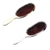 Men Boar Hair Nylon Bristle Beard Mustache Hand Handle Detangler Comb Gold