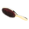 Men Boar Hair Nylon Bristle Beard Mustache Hand Handle Detangler Comb Gold