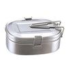 Stainless Steel Food Container Salads Bento Lunch Box Double outsize