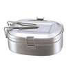 Stainless Steel Food Container Salads Bento Lunch Box Double outsize