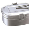 Stainless Steel Food Container Salads Bento Lunch Box Double outsize