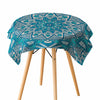 Digital Printing Tablecloth Table Cover 140x140cm 11.Bohemian blue rhombus