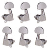 Guitar Sealed Tuning Pegs Semicircle Machine Head Tuners Replacement Silver