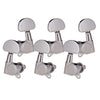 Guitar Sealed Tuning Pegs Semicircle Machine Head Tuners Replacement Silver