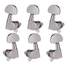 Guitar Sealed Tuning Pegs Semicircle Machine Head Tuners Replacement Silver