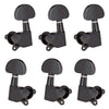 Guitar Sealed Tuning Pegs Semicircle Machine Head Tuners Replacement Black