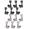 Guitar String Locking Tuning Pegs Machine Head Tuners 3L3R Replacement Black