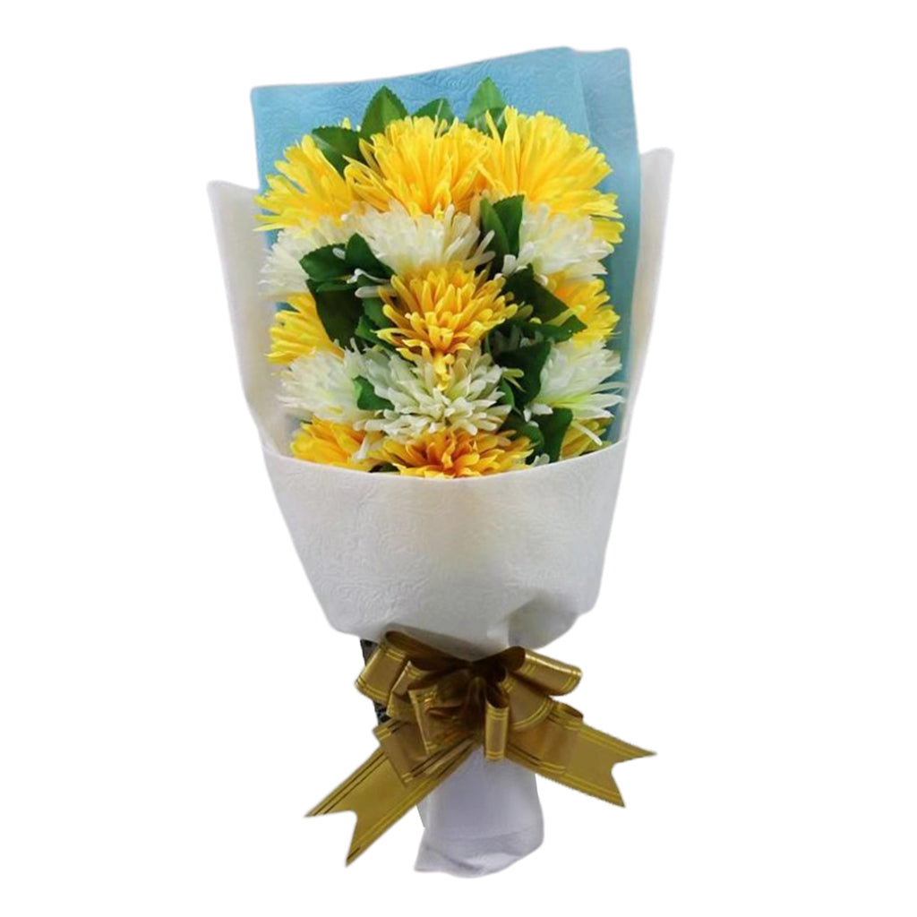 Chrysanthemum Artificial Bouquet Cemetery Flowers Grave Decoration mixed