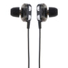 Double Speaker 1.2M Wired 3.5MM Earphone Earbuds HiFi Stereo Headset Black