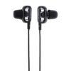 Double Speaker 1.2M Wired 3.5MM Earphone Earbuds HiFi Stereo Headset Black