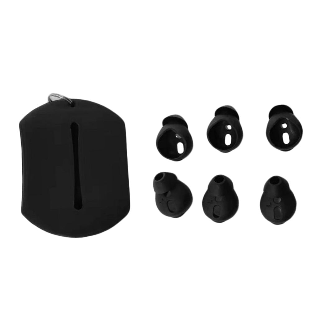 3 Pairs Silicone Earbuds Cover Tips Replacement Ear Buds for Airpods Black