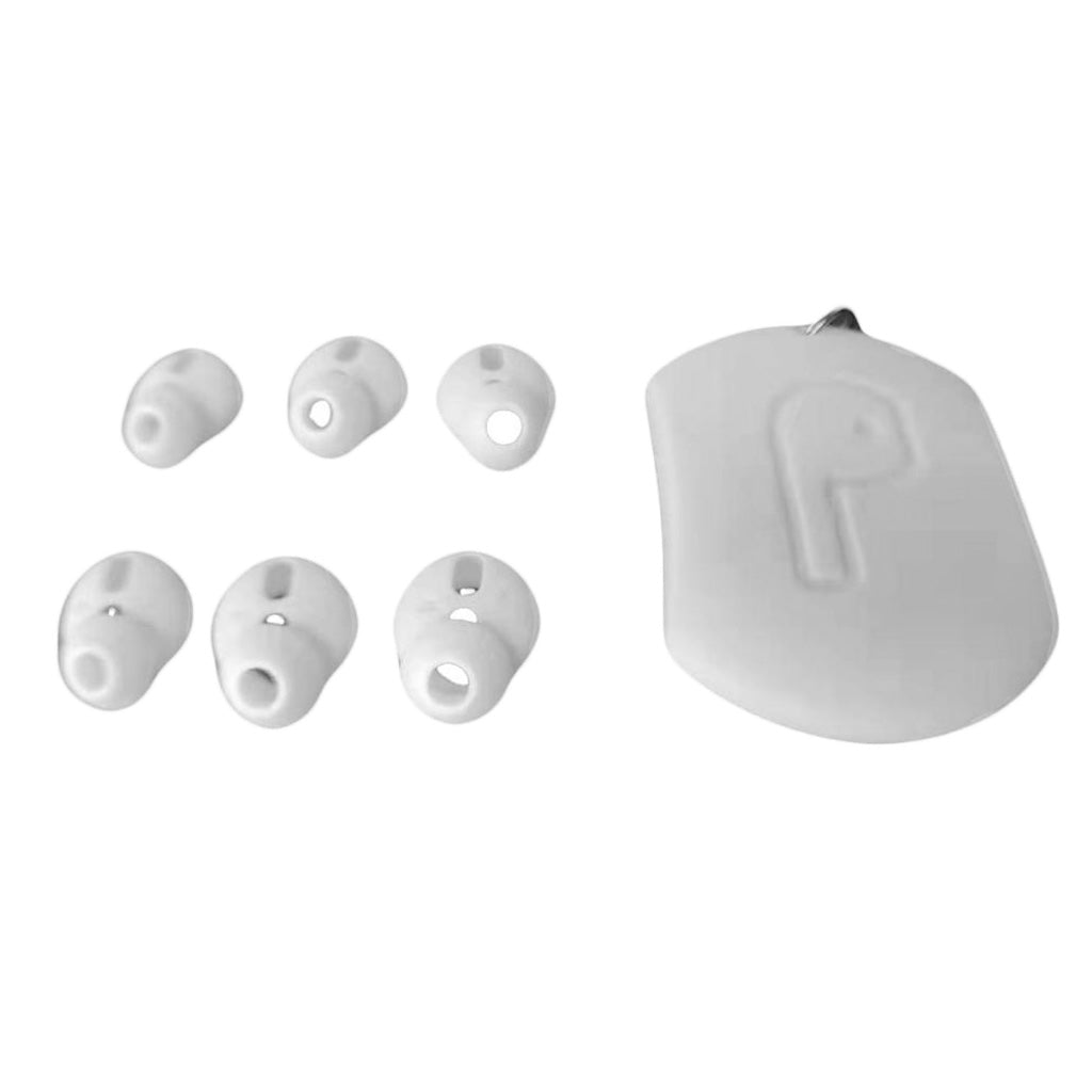 3 Pairs Silicone Earbuds Cover Tips Replacement Ear Buds for Airpods White