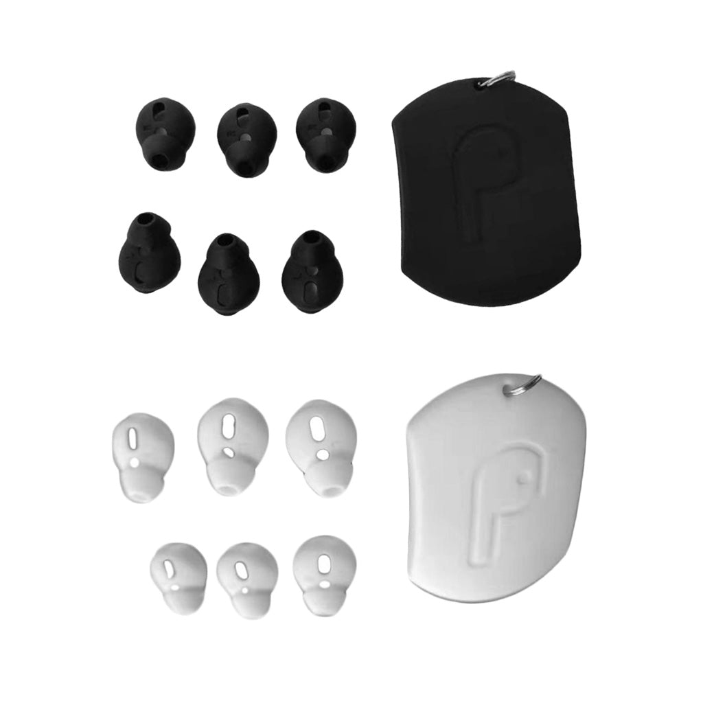 3 Pairs Silicone Earbuds Cover Tips Replacement Ear Buds for Airpods White