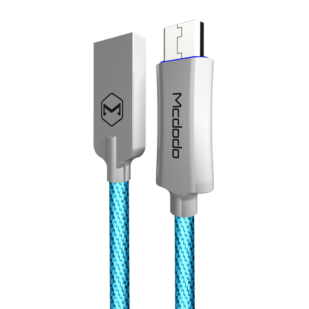 1.5M Micro USB Charge QC 3.0 Fast Charge Data Cable for Android Phone Blue