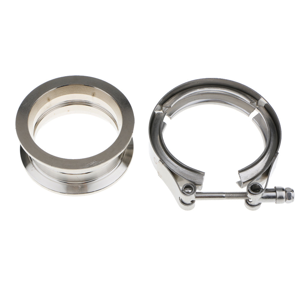 Stainless Steel V-Band Quick Release Clamp Male Female Flange Kits 2 inch