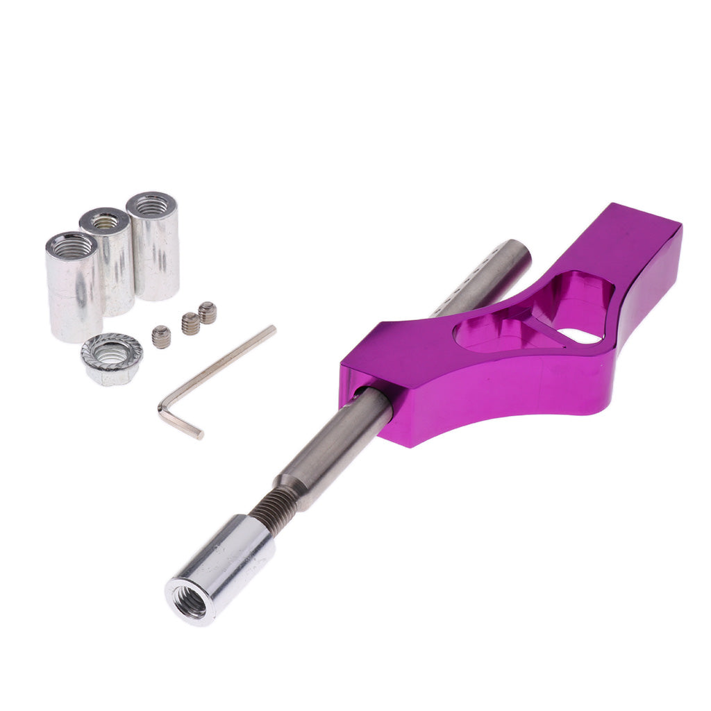 Universal Car Vehicles Manual Gear Quick Shifter Tread Extended Lever Purple