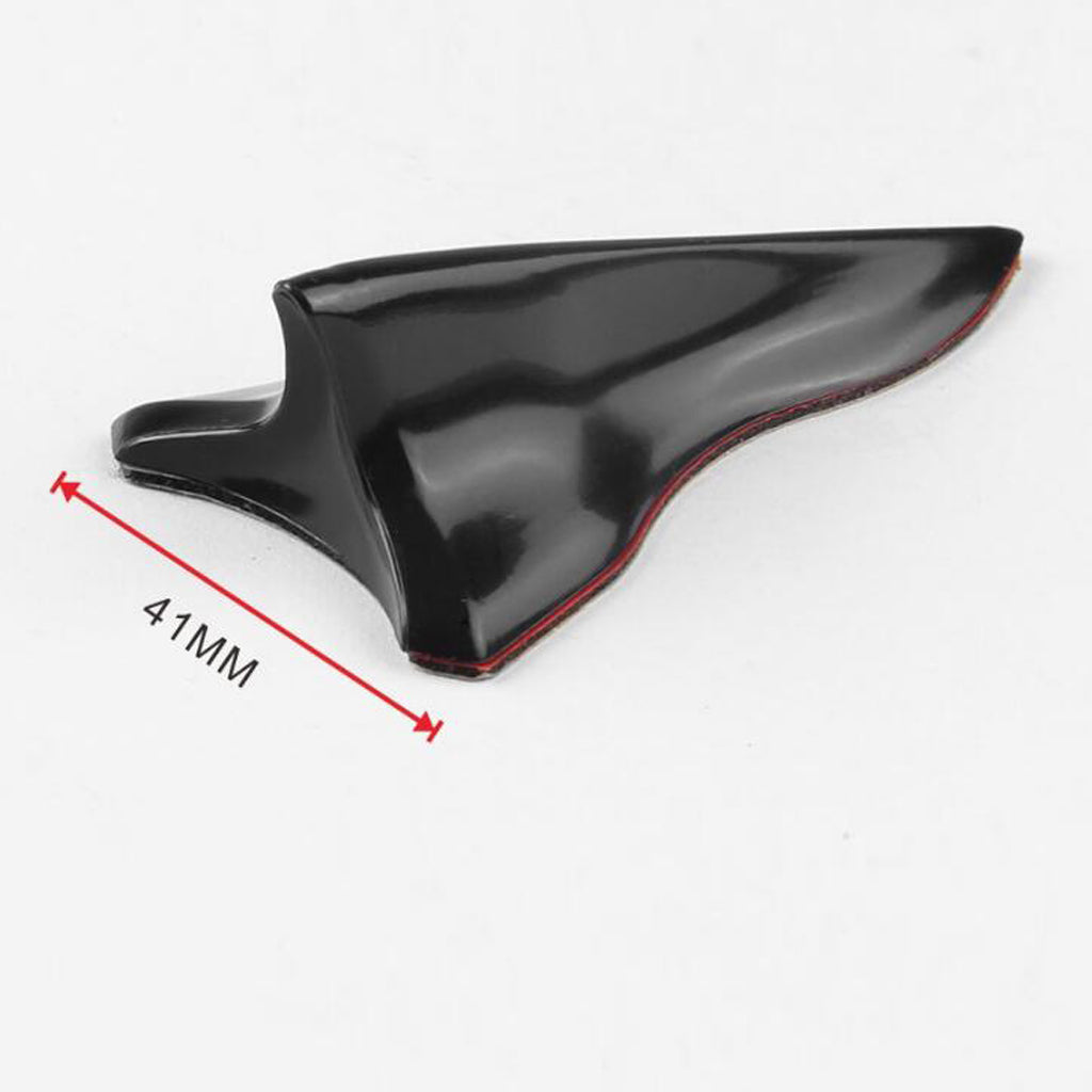 10 Pieces Car Roof Air Vortex Generator Shark Fin Decorative Black