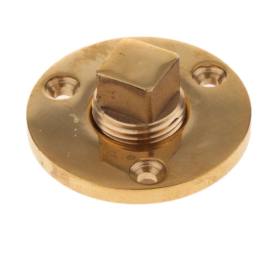 Boat Marine Garboard Drain Plug Machined Brass Fits 1"Diameter Hole 1/2''NPT