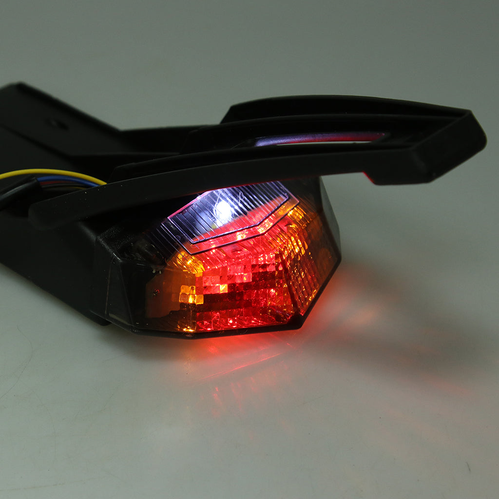 Motorcycle Fender Lamp LED Brake Stop Rear Tail Turn Light for Honda Smoke