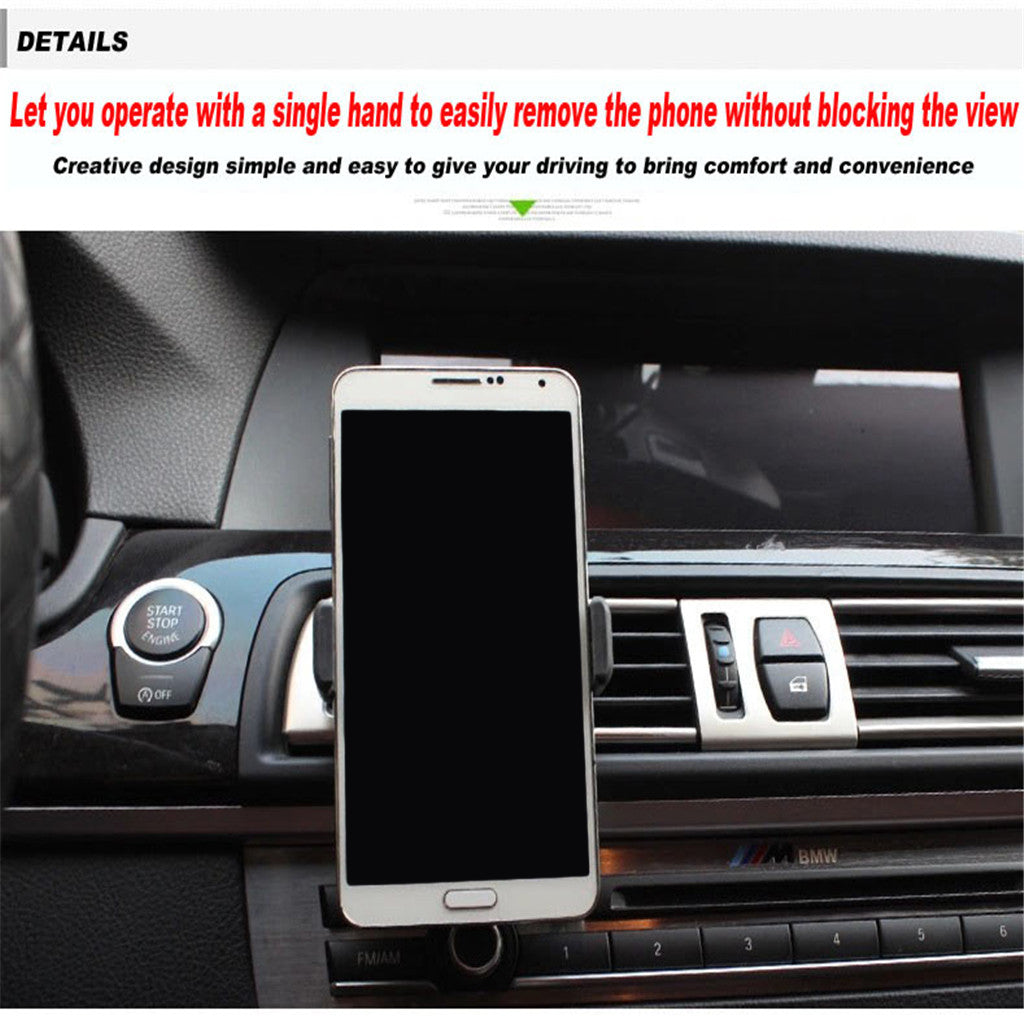 New Car Holder Mount Bracket For All Cell Phones iPhone Samsung GPS Gray