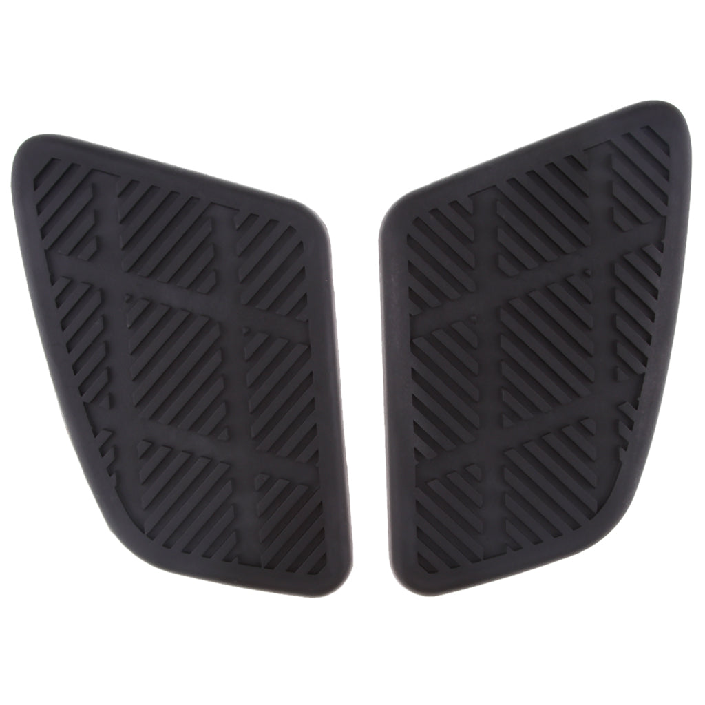 2Pcs Motorcycle Gas Fuel Tank Rubber Pad Protector for Retro Cafe Racer